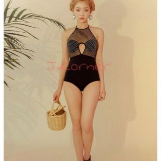 Monokini áo yếm ren đen big size 60kg