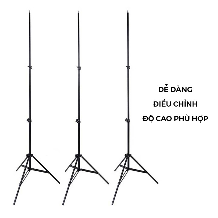 ⚡GIAO HỎA TỐC⚡Chân giá đỡ Tripod Studio 2 Mét - chân đèn studio, tripod đa năng, dùng chụp ảnh, quay phim, livestream