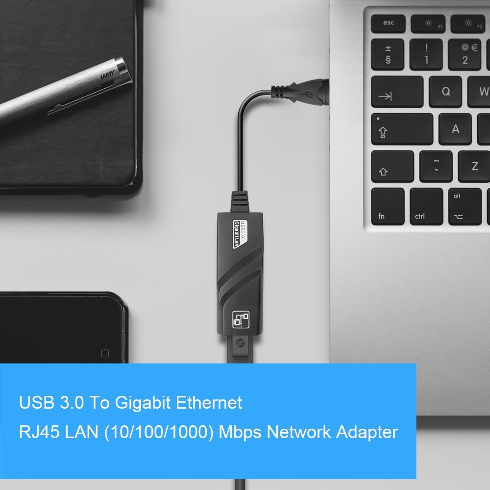 Bộ chuyển đổi công tắc Rj45 Lan (10/100/1000) Mbps Usb sang Gigabit Ethernet Lan