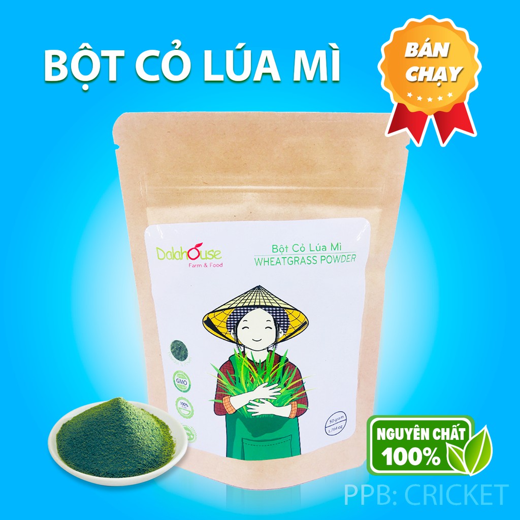 Bột cỏ lúa mì sấy lạnh Dalahouse 50g – Nguyên chất