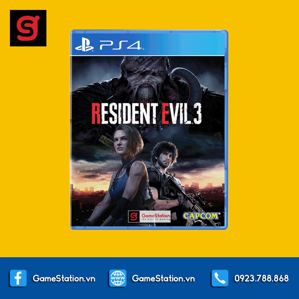 Đĩa Game PS4: Resident Evil 3 Remake - hệ Asia