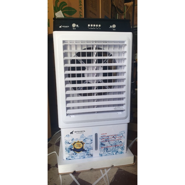 Quạt điều hòa hơi nước Fujitsu CG721- 45L- có bánh xe- có rơ le tự ngắt khi hết nước- tặng 2 bình đá khô