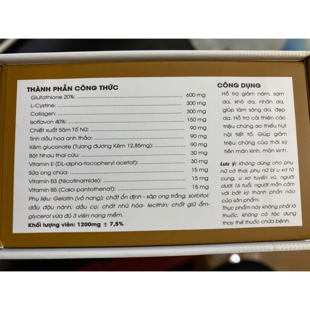 [HIỆU QUẢ SAU 1 THÁNG] Viên uống trắng da căng mịn da bổ sung Collagen HT Collagen | BigBuy360 - bigbuy360.vn