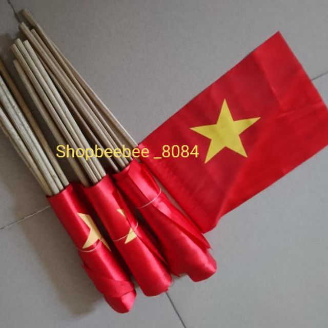 Combo 10 cờ vẫy cờ đỏ sao vàng