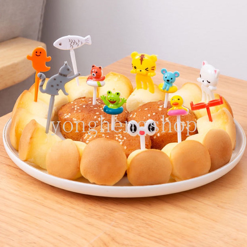 1 Bộ Nĩa Ăn Trái Cây Tráng Miệng Hình Động Vật Hoạt Hình Dễ Thương