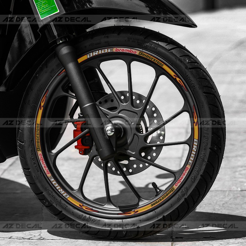 [3M Chính Hãng] Tem Mâm Lửa Brembo  | Dành Vành Xe Máy, Xe Điện