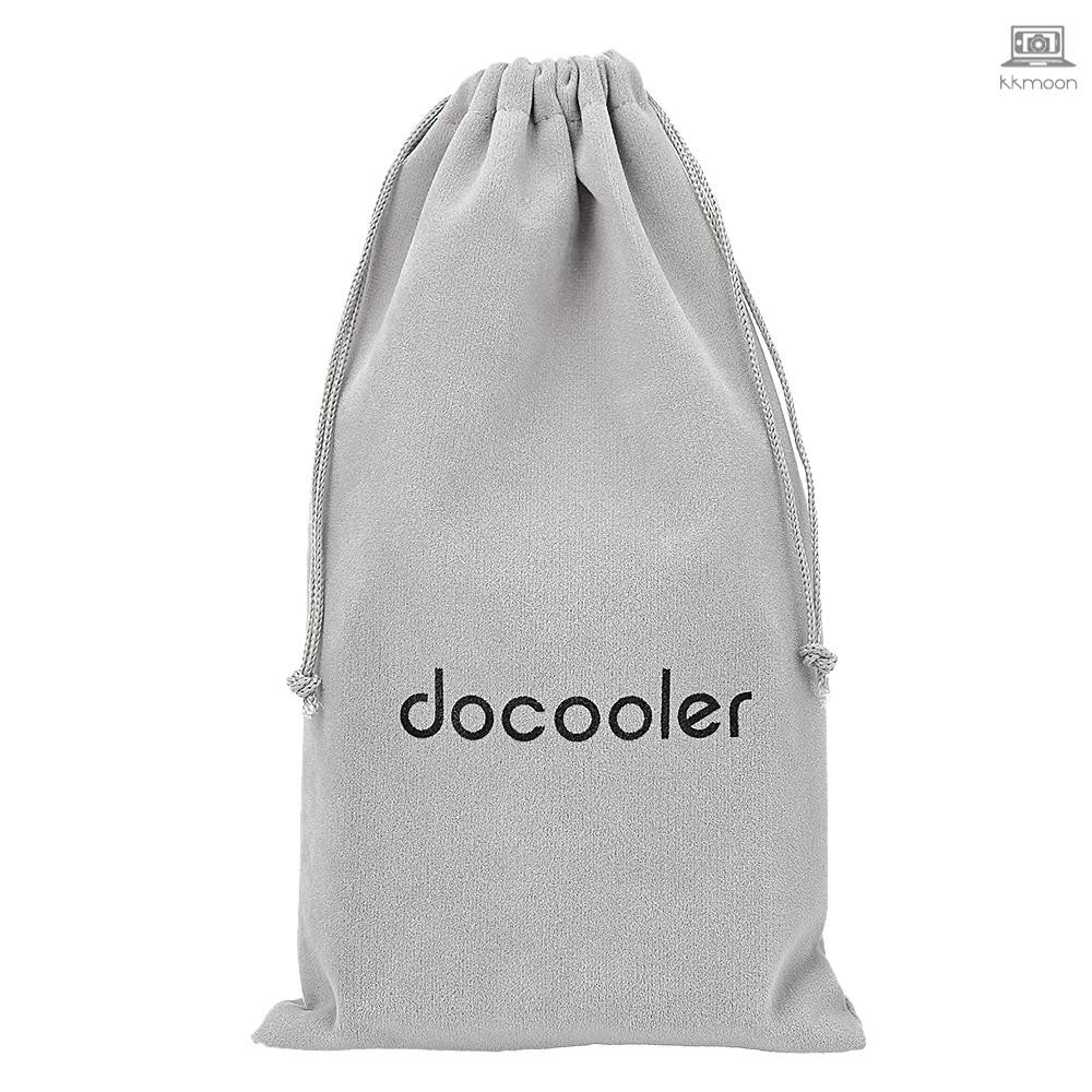 sale out Túi đựng đồ dây rút Docooler màu xám vải thô kích thước 13.5*23.5CM bảo vệ tiện dụng