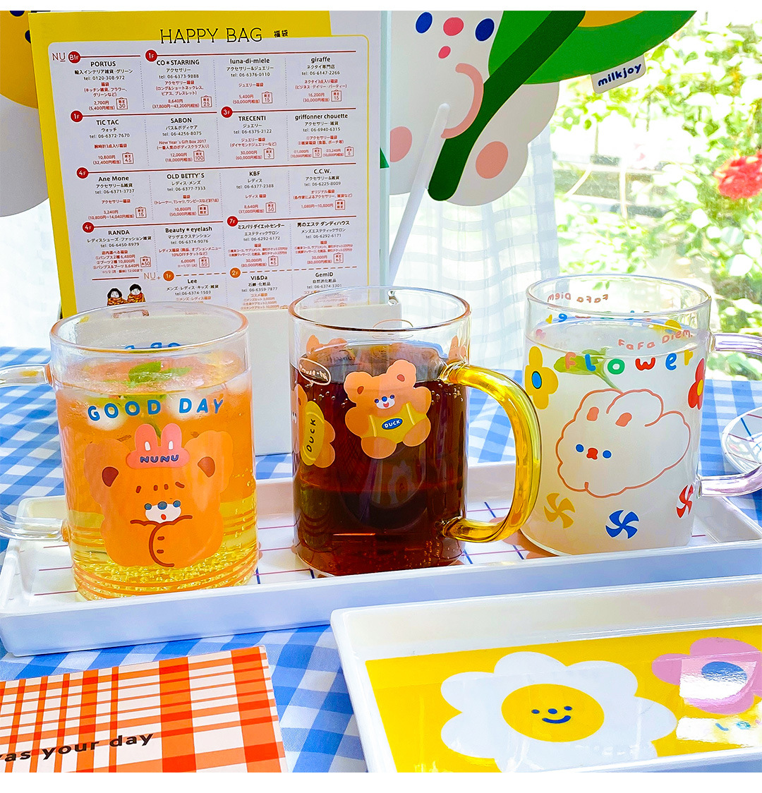 <Giảm giá lớn>W&G 111 Bình Nước Thủy Tinh Có Tay Cầm Hình Gấu Dễ Thương-300ML | BigBuy360 - bigbuy360.vn