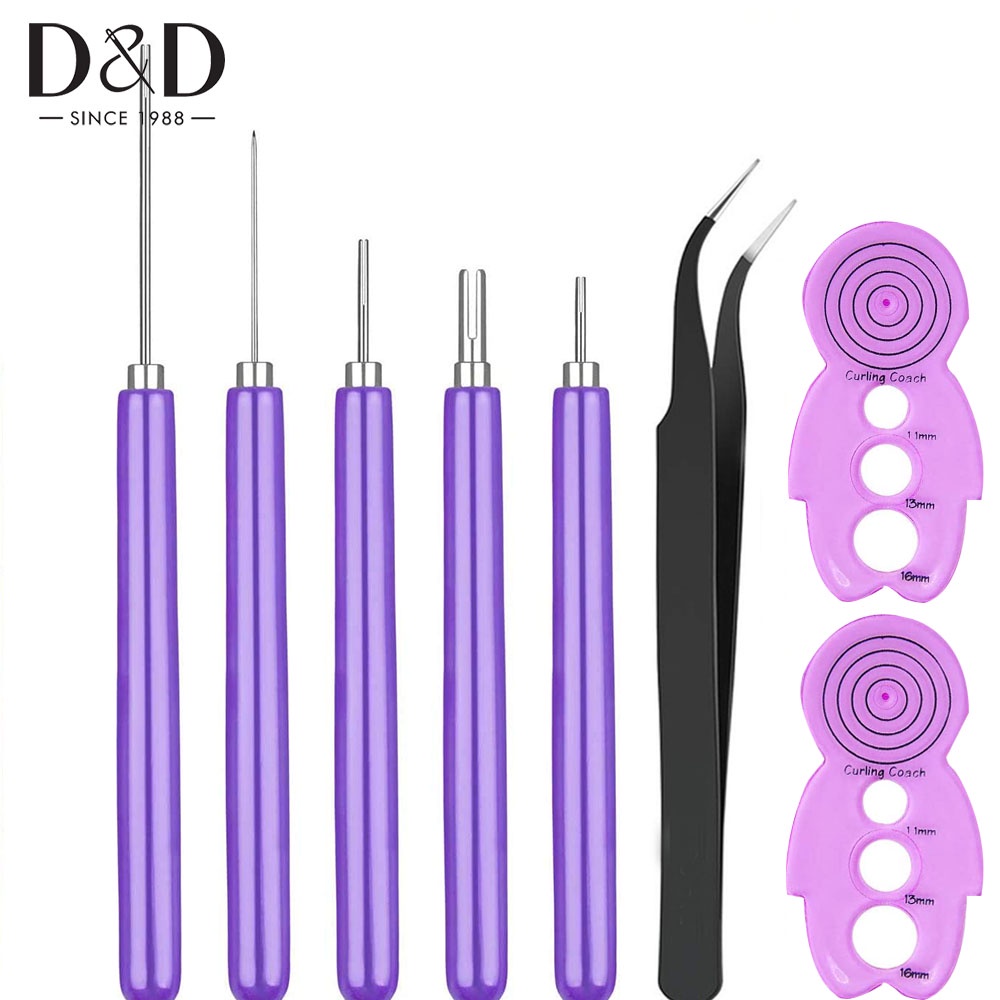 5 Dụng Cụ Cuốn Rãnh Quilling Với 2 Dụng Cụ Cuốn&amp;amp;1 Nhíp Inox Dùng Cho Nghệ Thuật Thủ Công