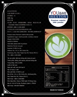 BỘT MATCHA ĐÀI LOAN GÓI 1KG