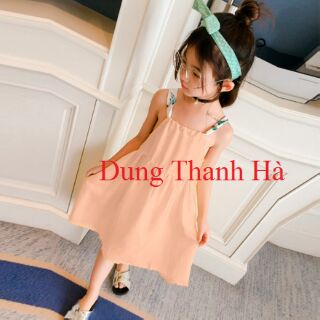 Đầm yếm maxxi phối dây hoa