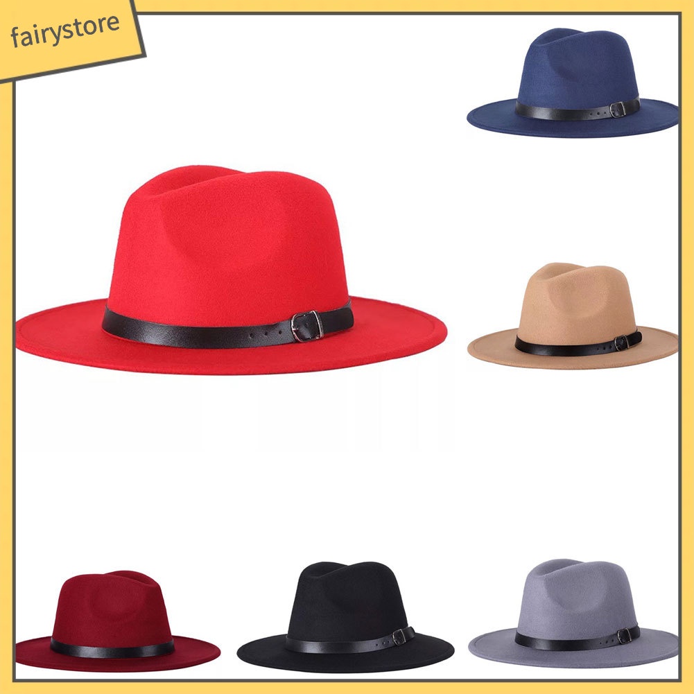 Mũ Phớt Rộng Vành Phong Cách Vintage Cho Nam Và Nữ