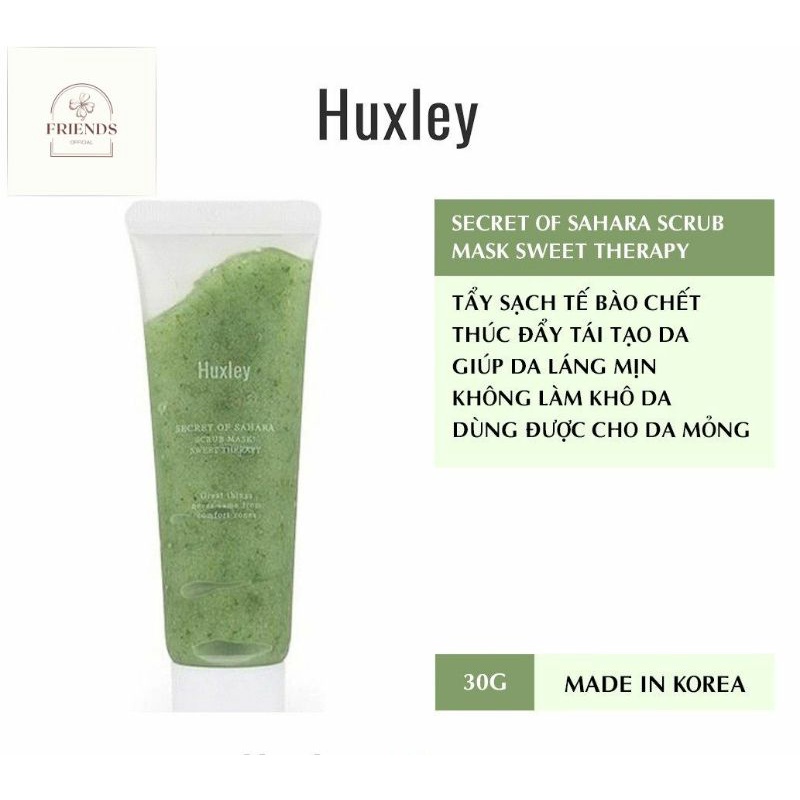 [Hàng Auth] Tẩy Tế Bào Chết Huxley Scrub Mask Sweet Therapy - Tẩy Da Chết Dành Cho Da Khô Giá Tốt