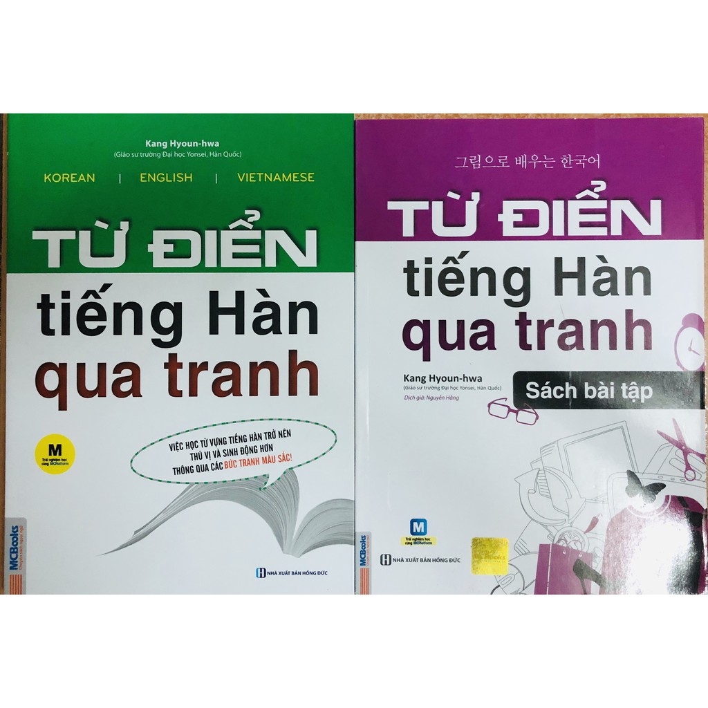 Sách Combo Từ điển tiếng Hàn qua tranh (SGK + SBT)
