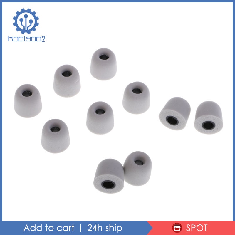 5 Cặp miếng đệm tai nghe bằng xốp mềm chống ồn chất lượng cao