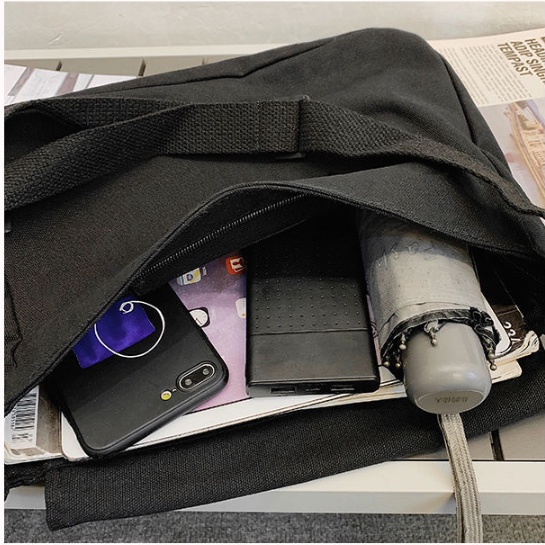 Túi đeo chéo đi làm, đi học đẹp, giá rẻ, vải canvas thời trang unisex