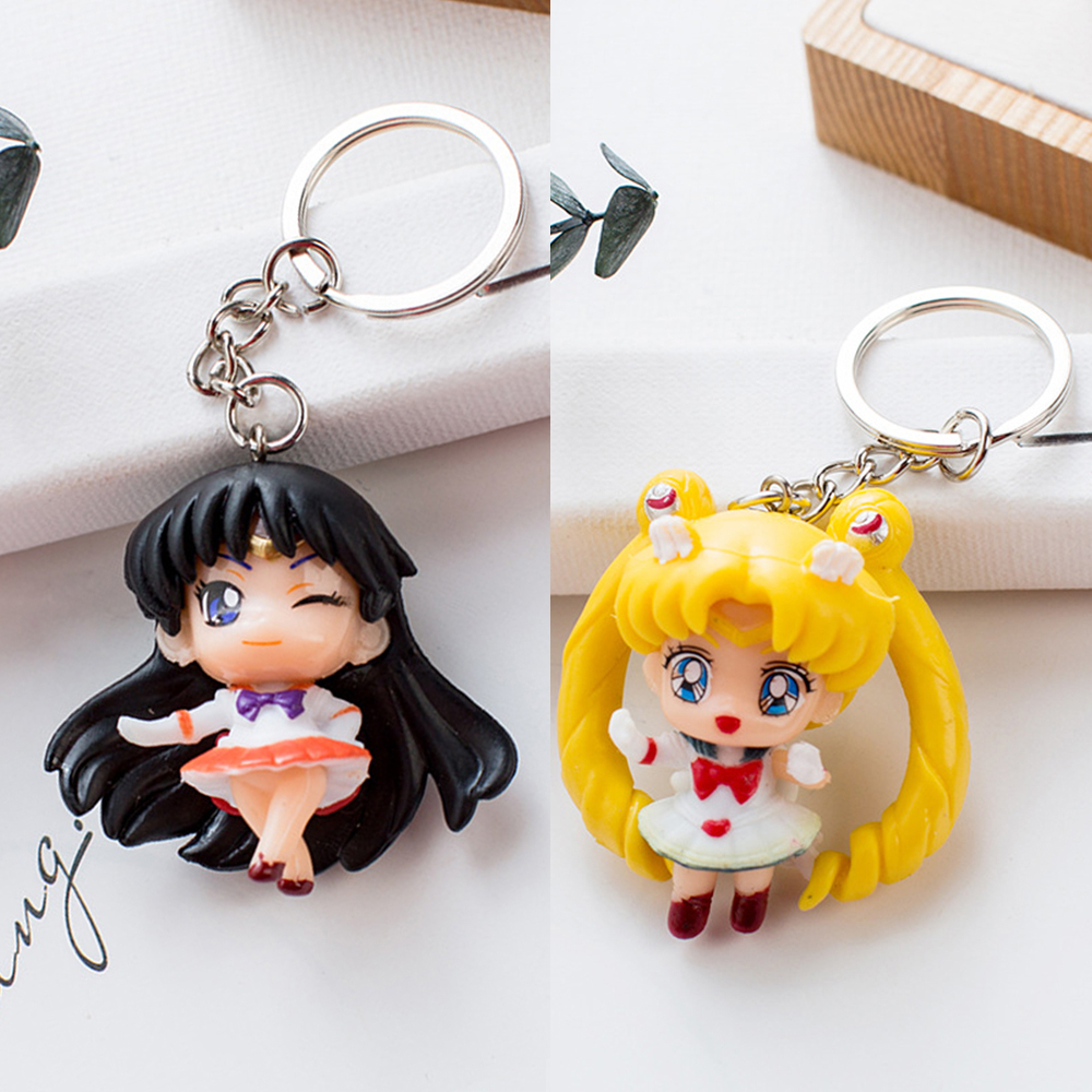 Móc khóa chủ đề hoạt hình Sailor Moon dễ thương