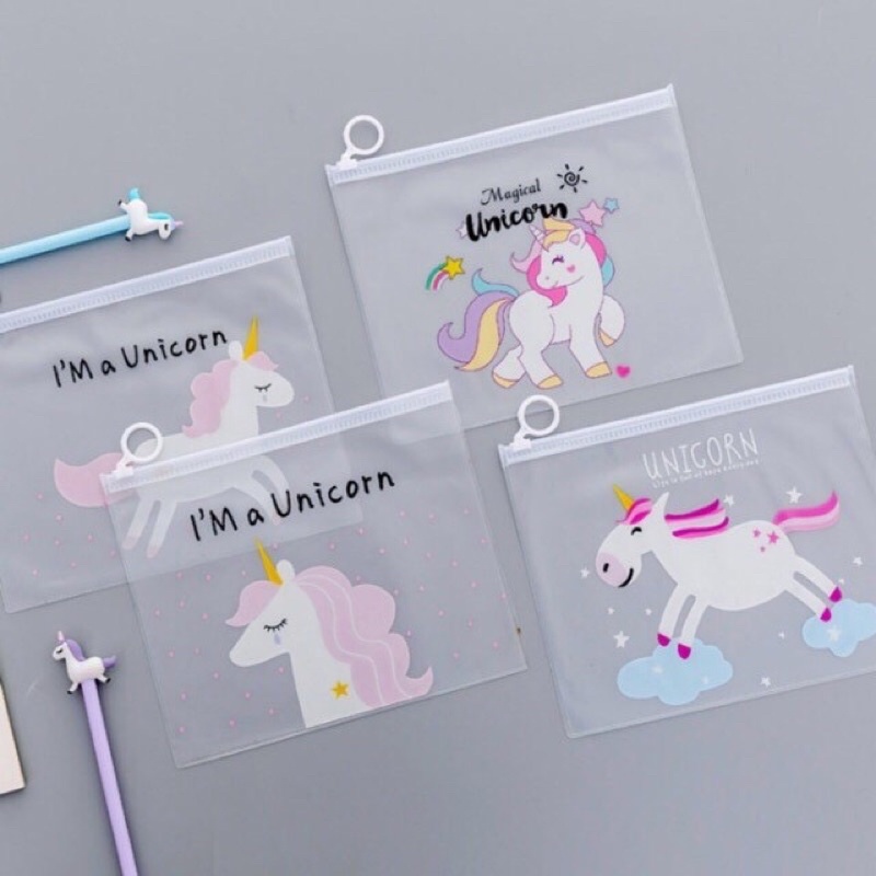 Túi zip hình Unicorn