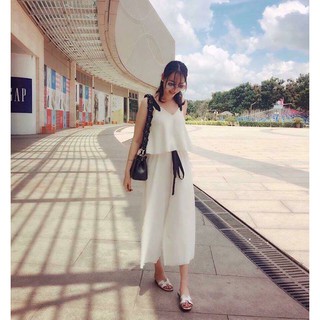 Set áo 2 dây quần ống rộng