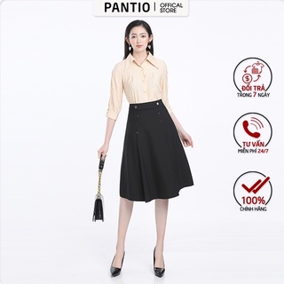 Chân váy dài chất liệu thô mịn dáng xòe FJD3746- PANTIO