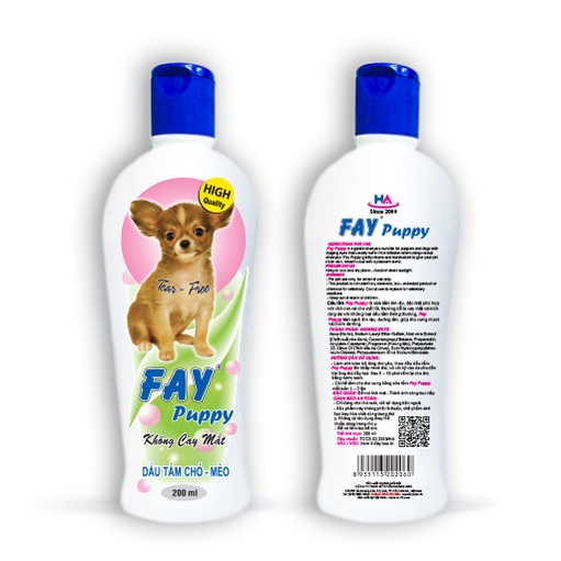 Sữa Tắm, Xà bông tắm, Dầu tắm dành cho chó con FAY Puppy 200ml # Petshop_VicTo_Vet