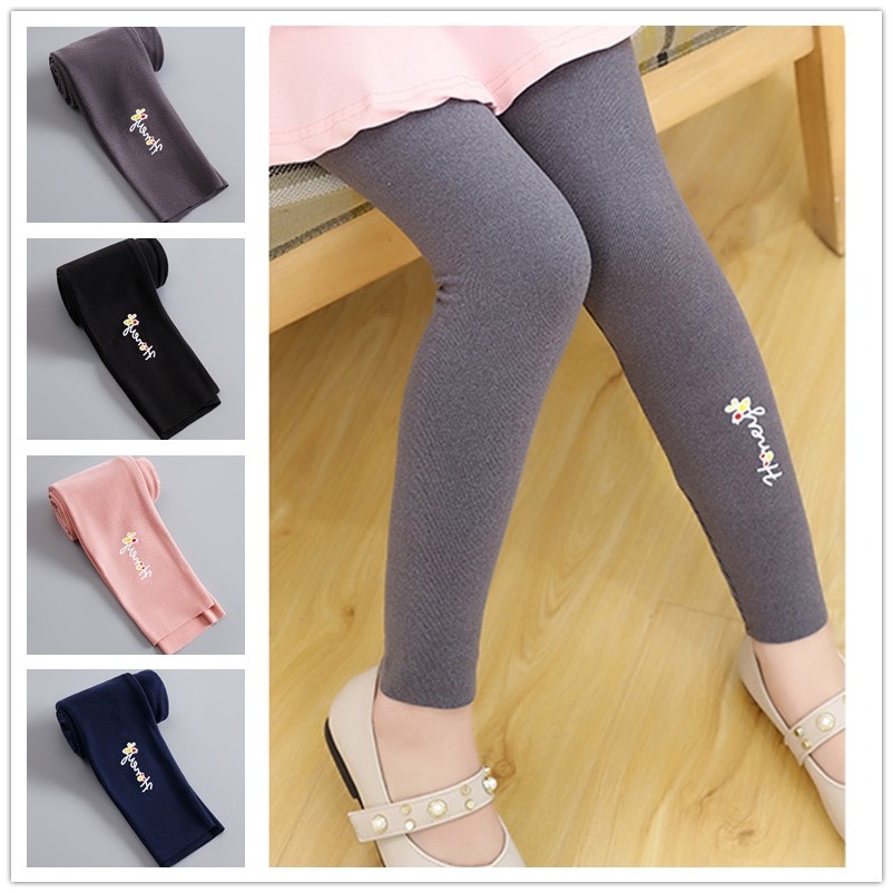 [LF.VN] Quần Legging Co Giãn Dài 100-150cm Thời Trang Xuân Thu Cho Bé Gái