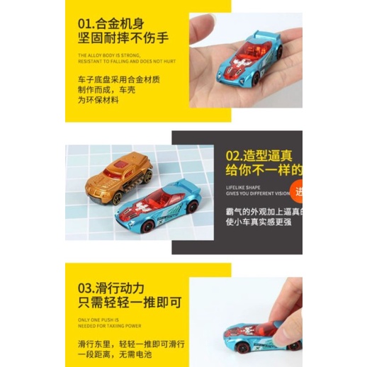 Tàu phóng xe siêu tốc  kèm 4 xe mô hình kim loại, có clip mã 1210-904