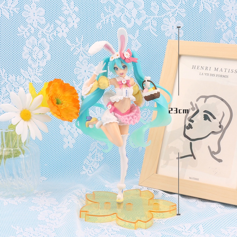 Mô hình nhân vật hoạt hình Hatsune Miku bằng nhựa PVC 23cm