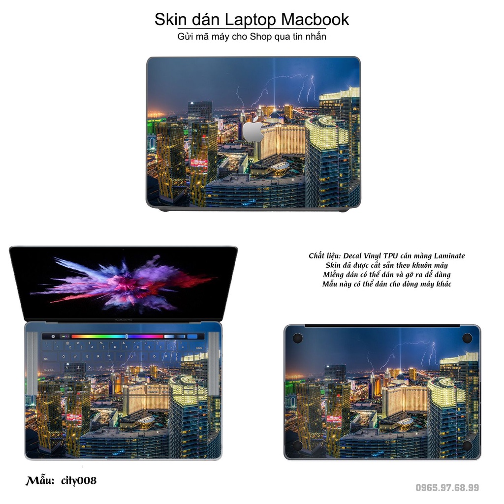 Skin dán Macbook mẫu thành phố (đã cắt sẵn, inbox mã máy cho shop)