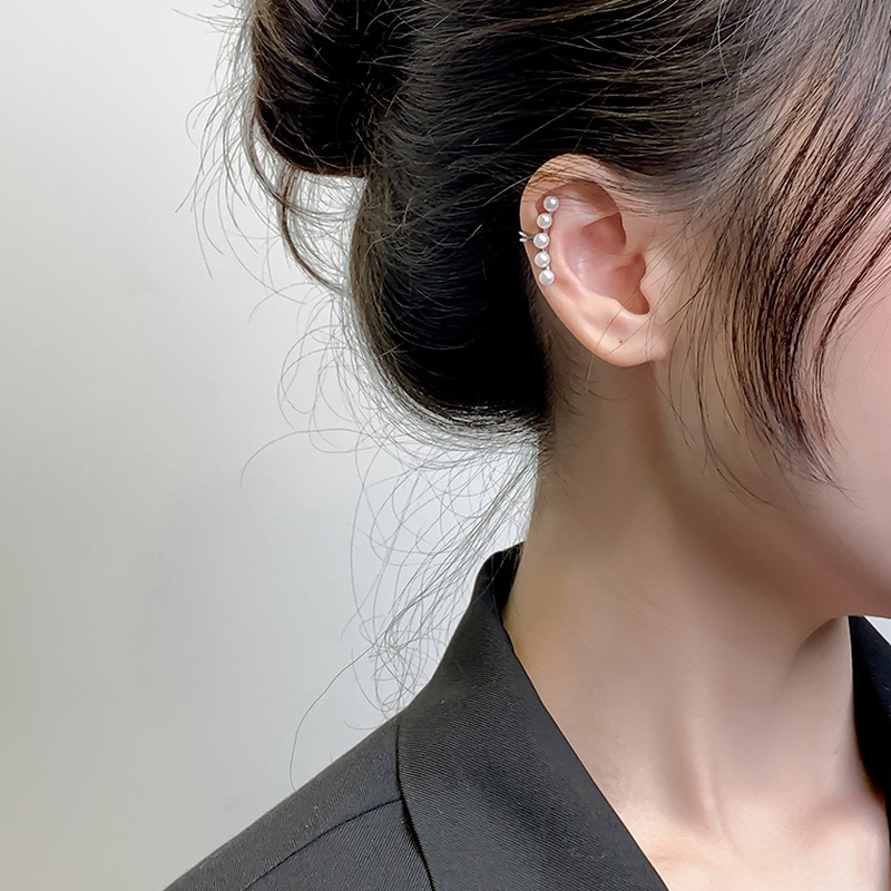 Bông Tai Ngọc Trai Thời Trang Hàn Quốc Không Cần Xỏ Khuyên Cho Nữ