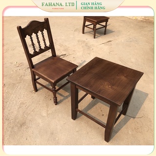 Bàn cafe - bàn trà gỗ chân aha phù hợp với quán cafe, ban công, sân vườn.