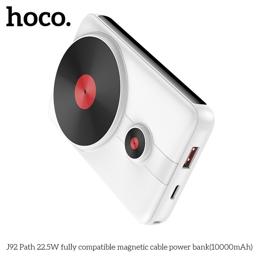 Pin sạc dự phòng Hoco J92 10000mah sạc nhanh 22.5W hỗ trợ sạc không dây có led báo dùng cho các thiết bị BH 12 tháng