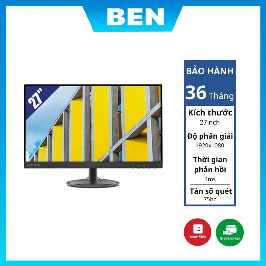 Màn hình LCD Lenovo C27-30 (62AAKAR6WW) 27 inch FHD - Sản Phẩm Chính Hãng Bảo Hành 36 Tháng