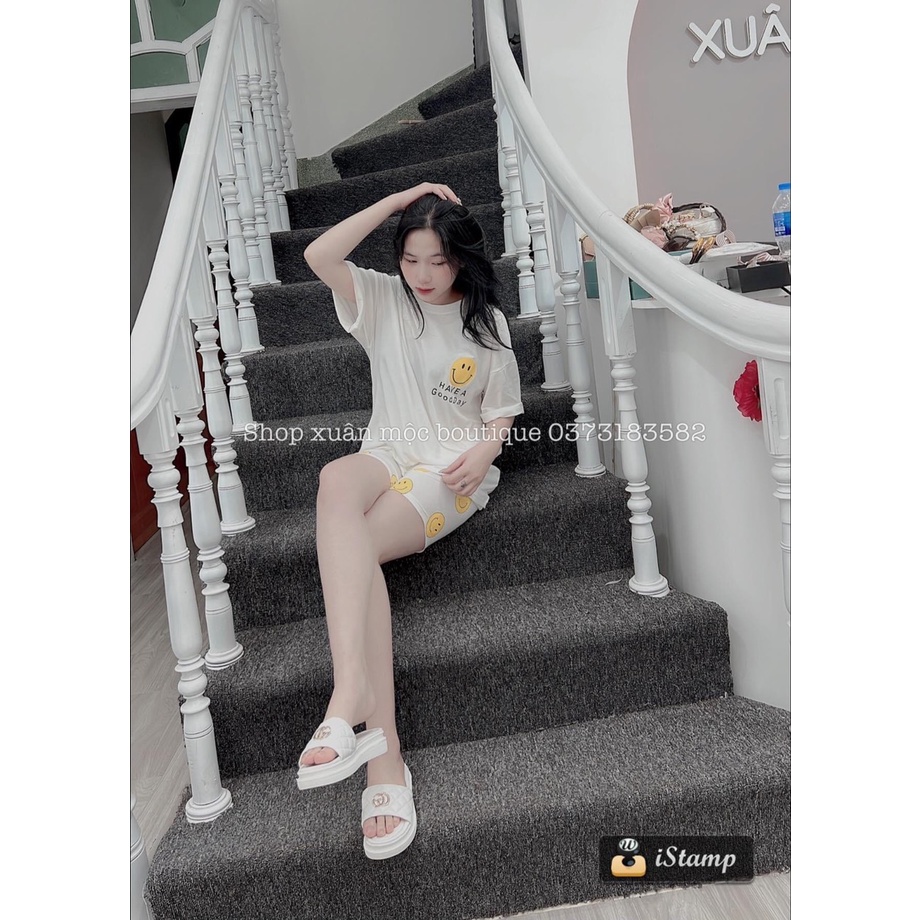 Full set bộ tay lửng mặt cười.Quần Lửng Thoáng Khí Thời Trang Xuân Hè 2022 - ZADOLA FASHION