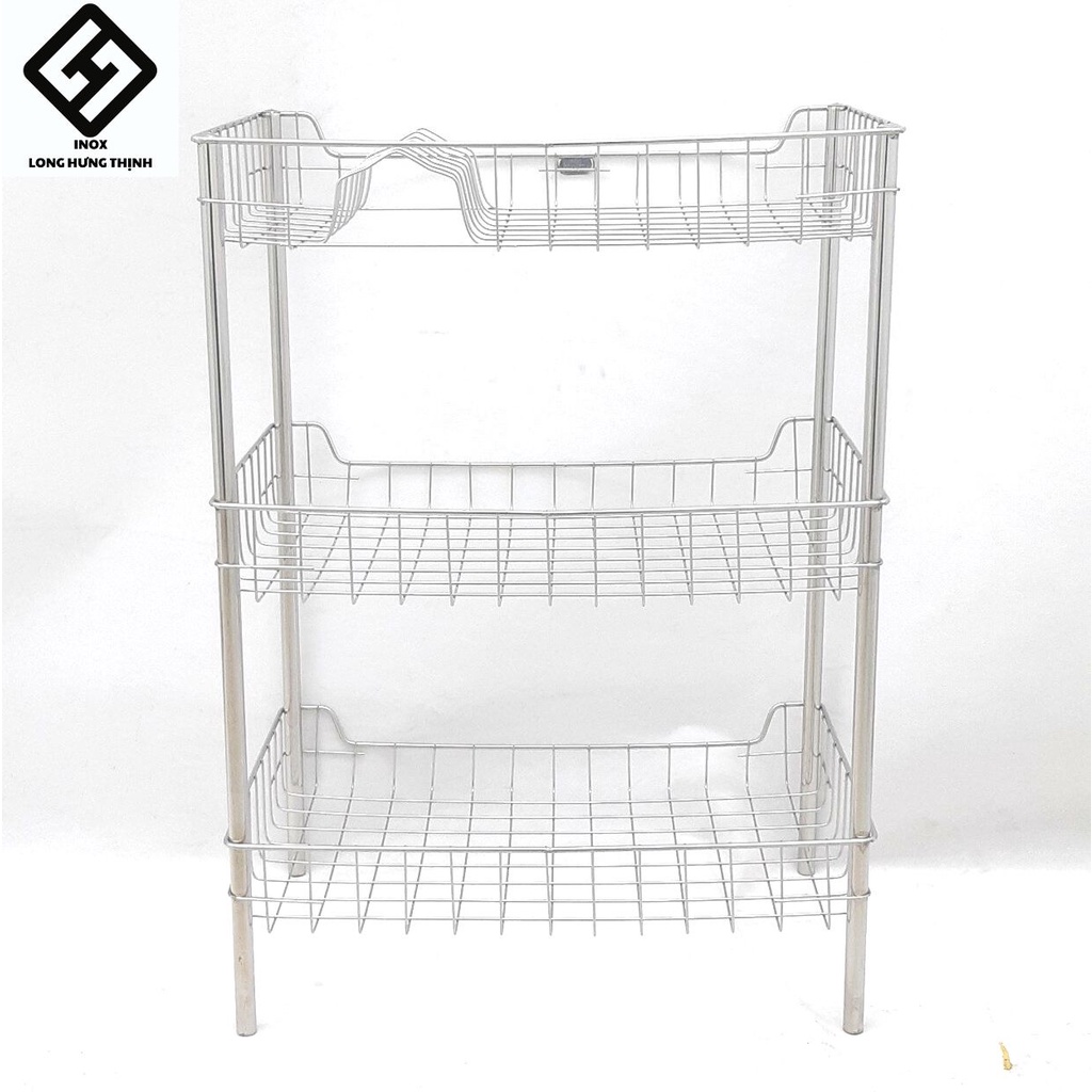 Kệ chén đĩa INOX láp (30x50) 2 tầng, 3 tầng, có sóng đĩa, kệ để tô chén bát đĩa phòng bếp, kệ bếp tiện lợi,tặng nút chân
