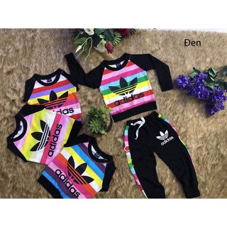 Đồ bộ quần áo dài tay bé trai, bé gái, chất thun cotton mềm mịn, thoải mái - Quần áo trẻ em (Màu Đen).