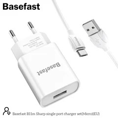 Bộ Sạc Nhanh Basefast B11i, B11a, B11m - Công Suất 10.5W Ic Nhận Dạng Thông Minh - Hàng Chính Hãng