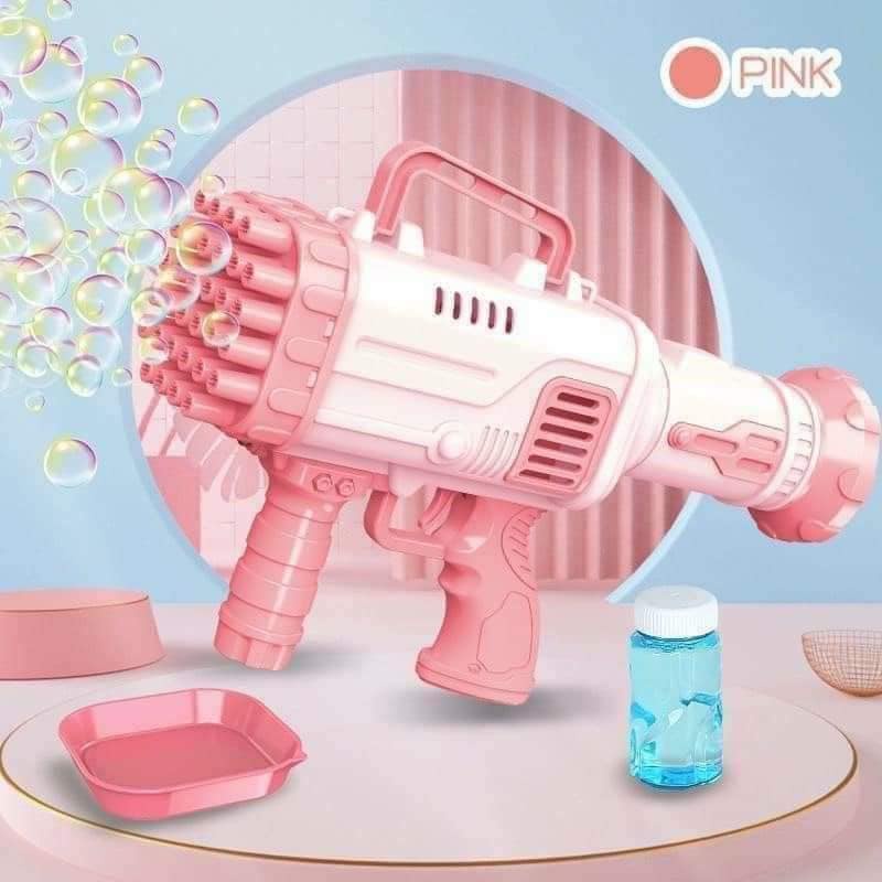 Súng bắn bong bóng 32 lỗ, máy phun bong bóng cỡ lớn đồ chơi bọt xốp ngoài trời cho bé