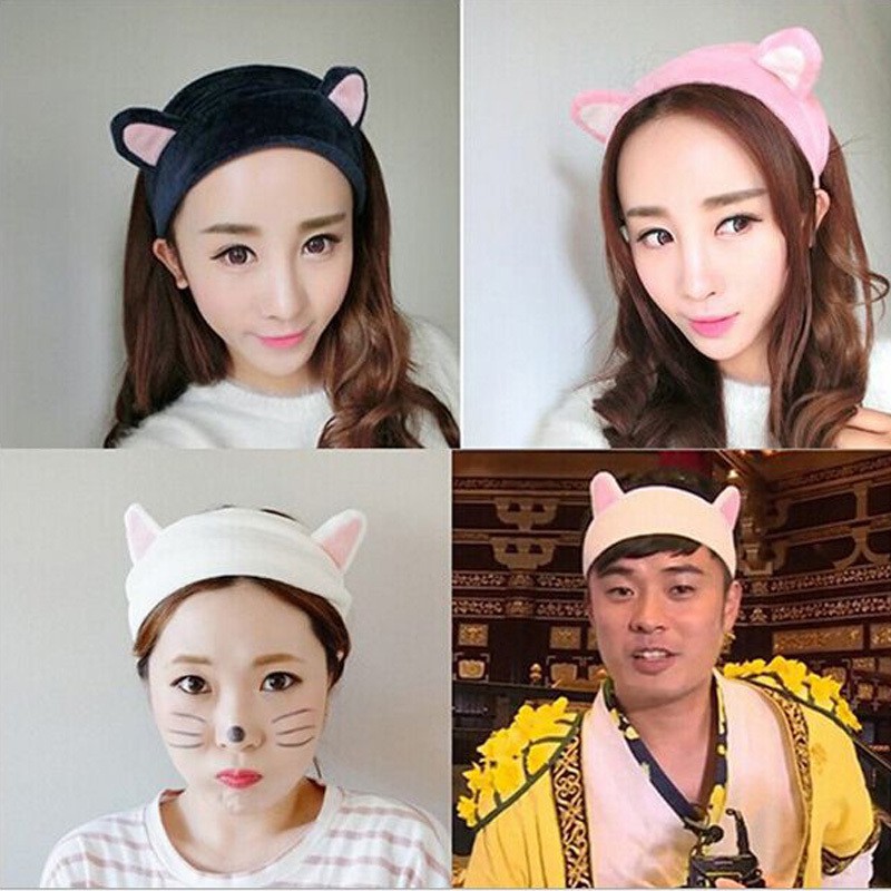 Băng Đô Tai Mèo Siêu Dễ Thương Phong Cách Hàn Quốc