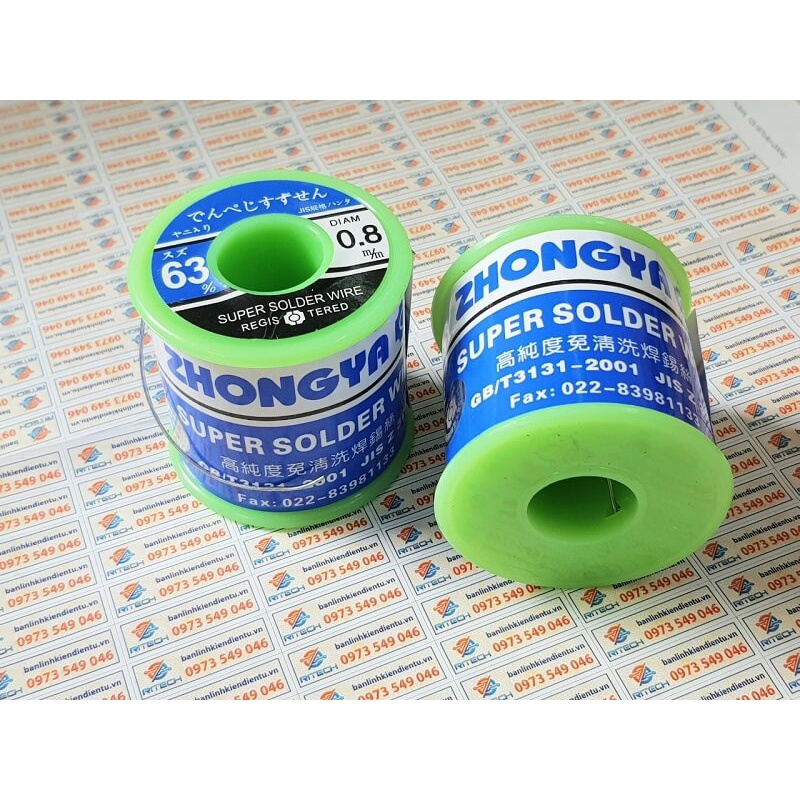 Thiếc hàn siêu bóng cuộn 500G 63% thiếc