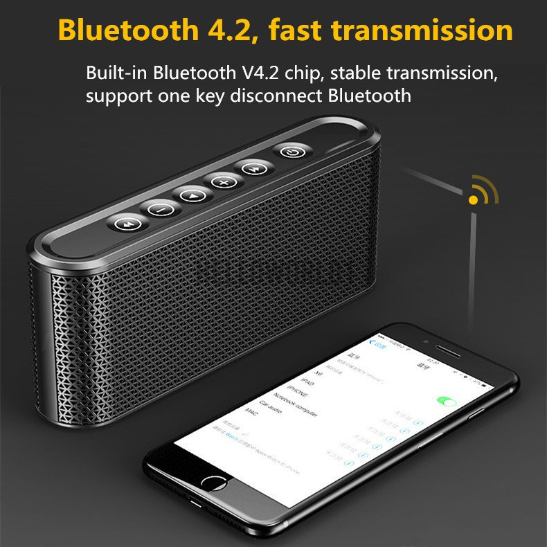 HW Loa Bluetooth Không Dây Manovo X6 Kèm Mic Tiện Dụng