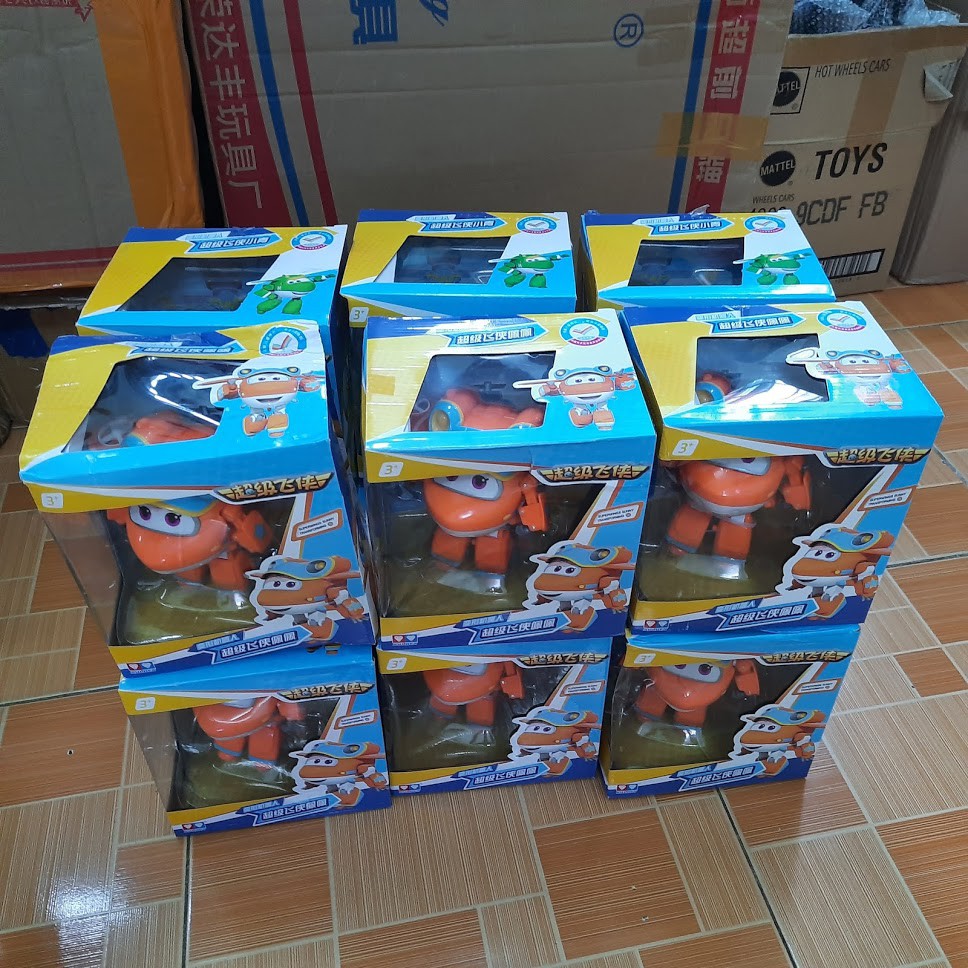 Super wings mô hình Sunny vui vẻ robot biến hình máy bay cỡ lớn bằng nhựa cao cấp (mẫu mới) đội bay siêu đẳng