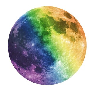 20cm luminous moon wall sticker (color)