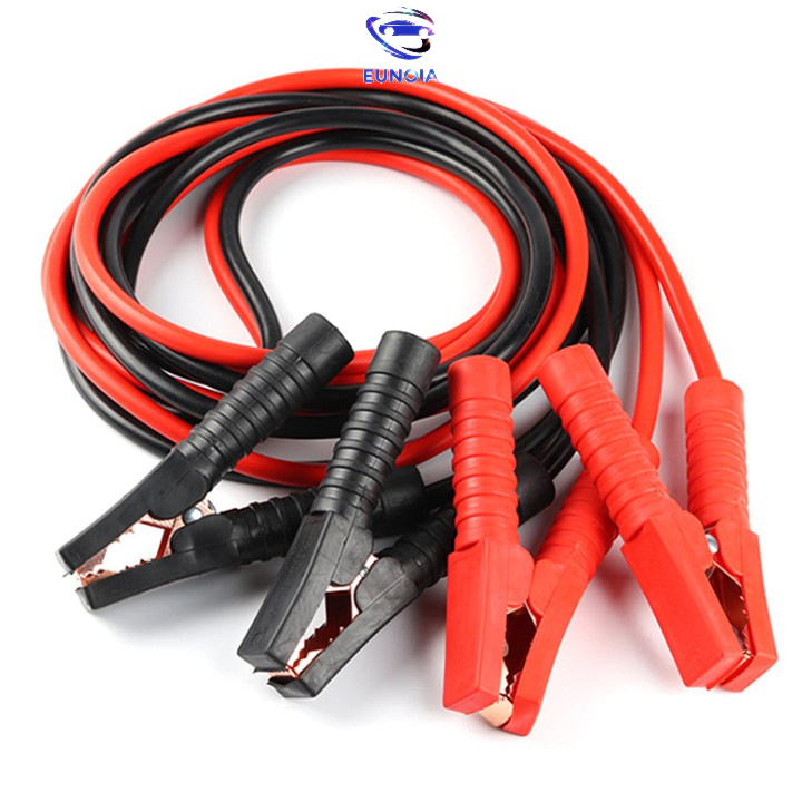 ⚡CẦN THIẾT⚡Dây Câu Bình Ắc Quy Ô Tô Lõi Đồng SIÊU TO - 1000A/2000A, Kích Điện Ắc Quy Cứu Hộ Ô Tô 2 Mét