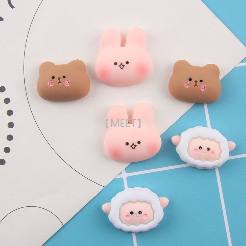 [Met] Gói 1 Cái / Gói Nhựa Resin Làm Đồ Trang Sức Thủ Công Hình Gấu Thỏ Nhỏ Hoạt Hình DIY