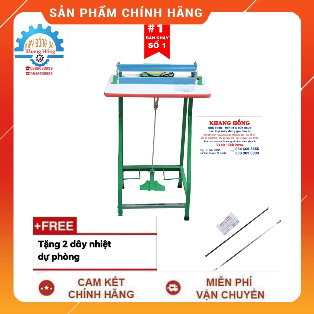 Dây hàn máy hàn miệng túi dập chân Tân Thanh M2 300, M2 400, M2 500, M2 600 bề rộng 3mm - MÁY ĐÓNG GÓI KHANG HỒNG