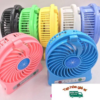 ❤️ FREESHIP ❤️ QUẠT MINI 3 TỐC ĐỘ (có đèn lep siêu kute)