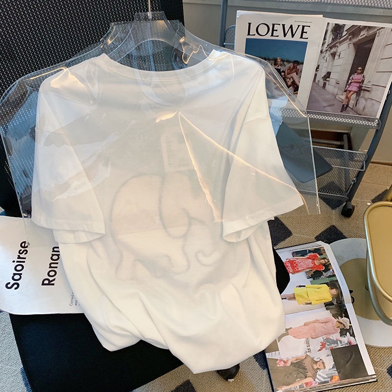 Áo Thun Tay Ngắn Dáng Rộng Thời Trang Mùa Hè Dành Cho Nữ