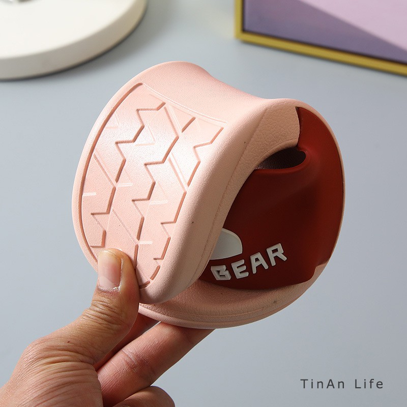 Dép Quai Ngang Mẫu Strong Bear, Unisex Thời Trang Nam Nữ Cá Tính