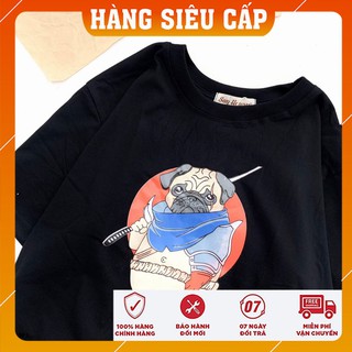 [Ảnh thật tự chụp] Áo Thun Yasuo Chó Pug Form rộng Nam Nữ